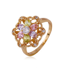 Xuping Luxury Flower Ring with Synthetic CZ